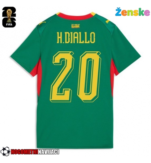 Ženske Nogometnih dresov Senegal Habib Diallo #20 Gostujoči SP 2026 Kratki rokavi Ženske Nogometnih dresov Senegal Habib Diallo #20 Gostujoči SP 2026 Kratki rokavi